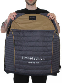 88045 DK. BLUE Куртка мужская демисезонная (100 гр. холлофайбер)