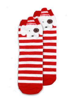 Носки НГ р.35-40 Red christmas Собачка