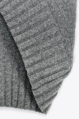 OVERSIZE WOOL-BLEND KNIT WAISTCOAT - Zara фото 7
