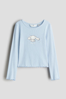 Camiseta de algod?n con motivo estampado