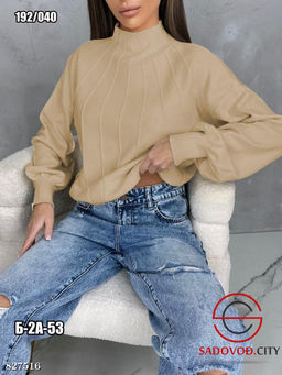 Свитер женский однотонный