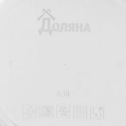 Набор контейнеров пищевых круглых Доляна, 3 шт: 150 мл, 300 мл, 500 мл, прозрачные, крышка бирюзовая