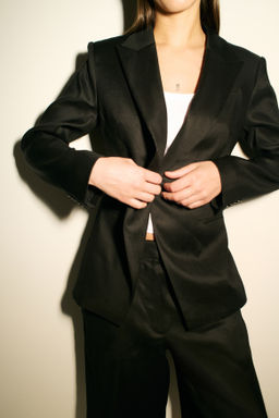 Americana en mezcla de lino Easy Care Slim Fit - H&m фото 5