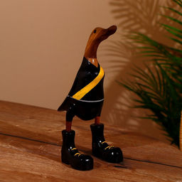 Сувенир «Утка в чёрном», 27 см, дерево