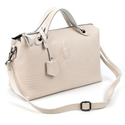 Женская кожаная сумка с ручками под крокодила 0169-15