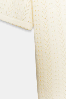 CHAQUETA PUNTO POINTELLE MANGA CORTA / Vainilla - Zara фото 7
