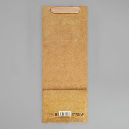 Пакет подарочный под бутылку, упаковка, «Крафтовый», 13 x 35 x 10 см