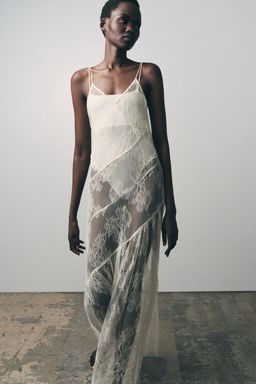 ASYMMETRIC LACE DRESS - Zara фото 2
