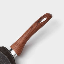 Сковорода блинная Magistro Granit, d=24 см, ручка soft-touch, антипригарное покрытие, индукция, кованый алюминий, чёрная  фото 4