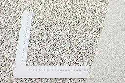 Штапель Премиум Ажурный вьюнок на молочном, ш.1.45м, вискоза-100%, 105гр/м.кв - Купава фото 4