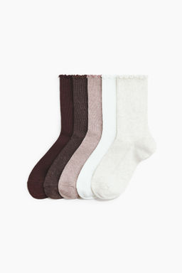 Pack de 5 calcetines en punto de canal?