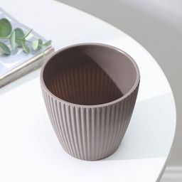 Кашпо для цветов «Рифф», пластик, 450 мл, МИКС