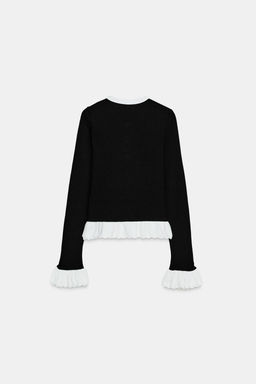 CONTRAST KNIT CARDIGAN - Zara фото 6
