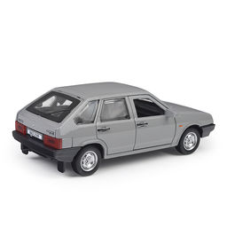 Машина металл ВАЗ-2109 "Спутник" 12 см, (двери, багаж, серебряный) инерц., в коробке