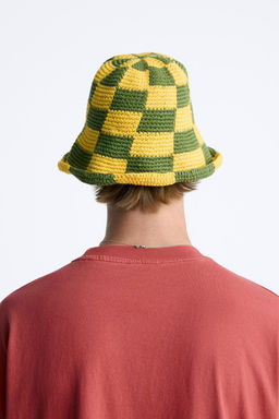 CHECK CROCHET HAT - Zara фото 3