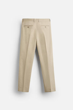 LINEN - COTTON SUIT TROUSERS - Zara фото 6