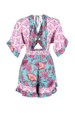 TRENDYOLMILLA Cicek Desenli Dokuma Cut Out/Pencere Plaj Tulum TBESS23EL00017 фото 12