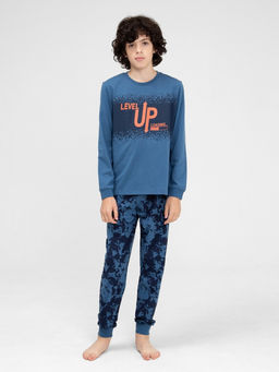CRB wear/CWJB 50142-42 Комплект для мальчика (джемпер, брюки),синий/Ex.Cherubino
