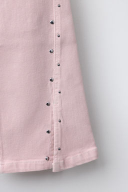 JEANS BOOTCUT TACHAS ABERTURAS / Rosa / Blanco - Zara фото 9