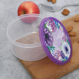 Цена за 2 шт. Ланч - бокс круглый Сегодня твой день, 500 мл - Сима-ленд фото 3