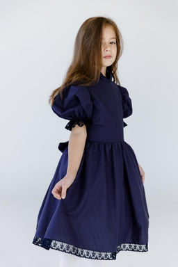 Л23-24 платье для девочки ВЕНДИ синий - Etoelf фото 7