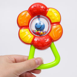 Погремушка Ромашка, цвет МИКС, Крошка Я