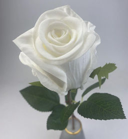 Роза силиконовая ароматизированная 55см, цвет розовый - Aopen фото 2