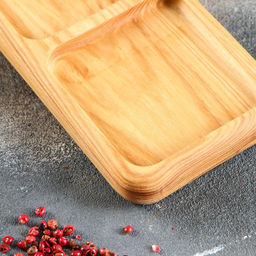 Менажница Доброе дерево, 3 секции, 30×10 см, массив ясеня