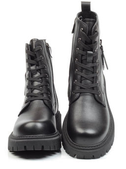 01-5269-1 BLACK Ботинки демисезонные женские (натуральная кожа, байка) - No name фото 14