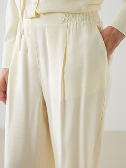 Beli Lastikli Kad?n Pileli Pantolon