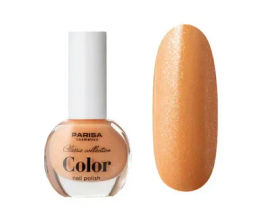 Parisa Лак для ногтей CLASSIC COLLECTION 6 мл тон 326 Персиковый с блестками