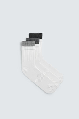 3-PACK DOUBLE EFFECT SOCKS - Zara фото 4