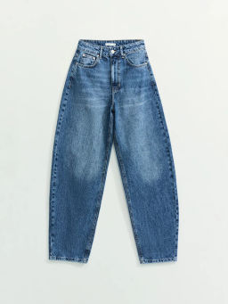 Джинсы barrel с высокой посадкой / Zarina