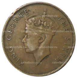 Монета 1 цент 1951 года Британский Гондурас