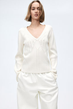 Jersey en punto pointelle - H&m фото 3