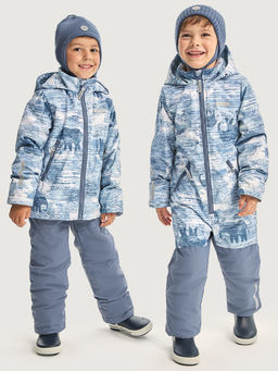 Комбинезон 8м1326 деним/серый