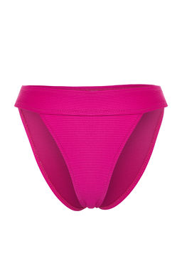 TRENDYOLMILLA K?rm?z? Dokulu High Leg Regular Core Bikini Alt? TBESS21BA0016 фото 18