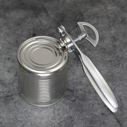 Консервовскрыватель металлический TalleR 17,1х4,2х6,6, цинковый сплав, никелированная матовая поверхность, в блистере (Китай) - Домашняя мода фото 4