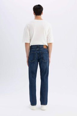 Джинсовые брюки Sergio Regular Fit Normal Mold с нормальной талией и зауженными штанинами - Defacto фото 6