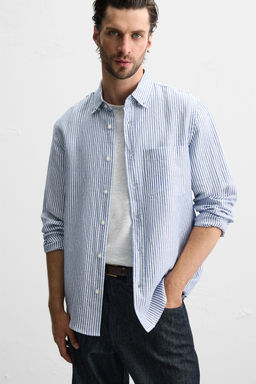 COTTON - LINEN SHIRT - Zara фото 5