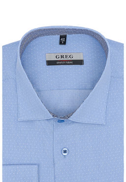 Сорочка мужская длинный рукав GREG 213/137/1321/Z/1 STRETCH