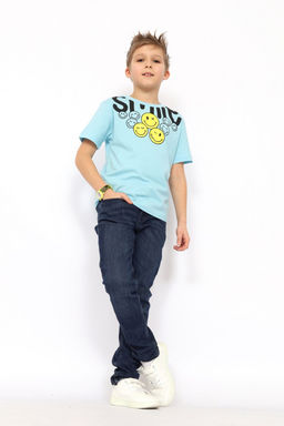 CRB wear/ CSKB 63825-43-412 Футболка для мальчика,голубой/Ex.Cherubino  фото 2