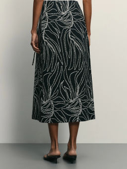 Юбка из хлопка на запах / Zarina  фото 5