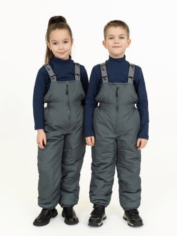 Полукомбинезон детский зимний серый