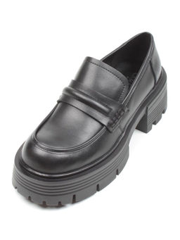 03-C1815-1 BLACK Лоферы женские (натуральная кожа) - Фабричный китай фото 5