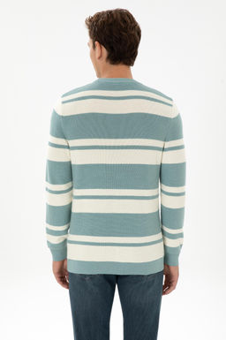 Erkek Regular Fit Bisiklet Yaka Mint Kazak - U.s. polo assn фото 5