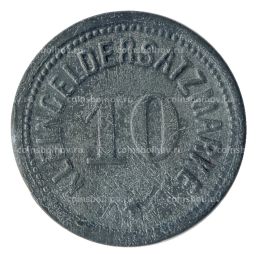 Монета 10 пфеннигов 1917 года Германия  Нотгельд (Дармштадт)