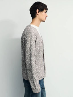 Вязаный кардиган из хлопка / Zarina  фото 5