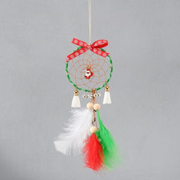 Ловец снов амулет Рождественский олень, с бубенцами, 9?23 см