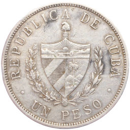 Монета 1 песо 1932 года Куба